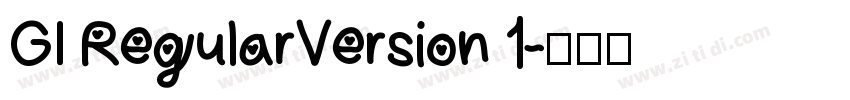 GI RegularVersion 1字体转换